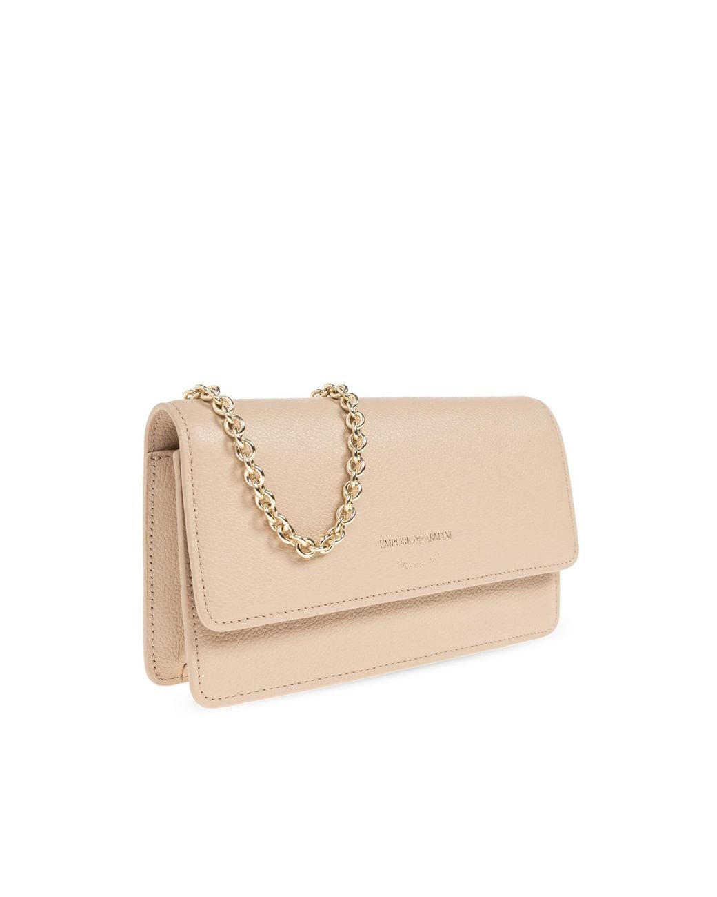 Emporio Armani Natural Leather Clutch