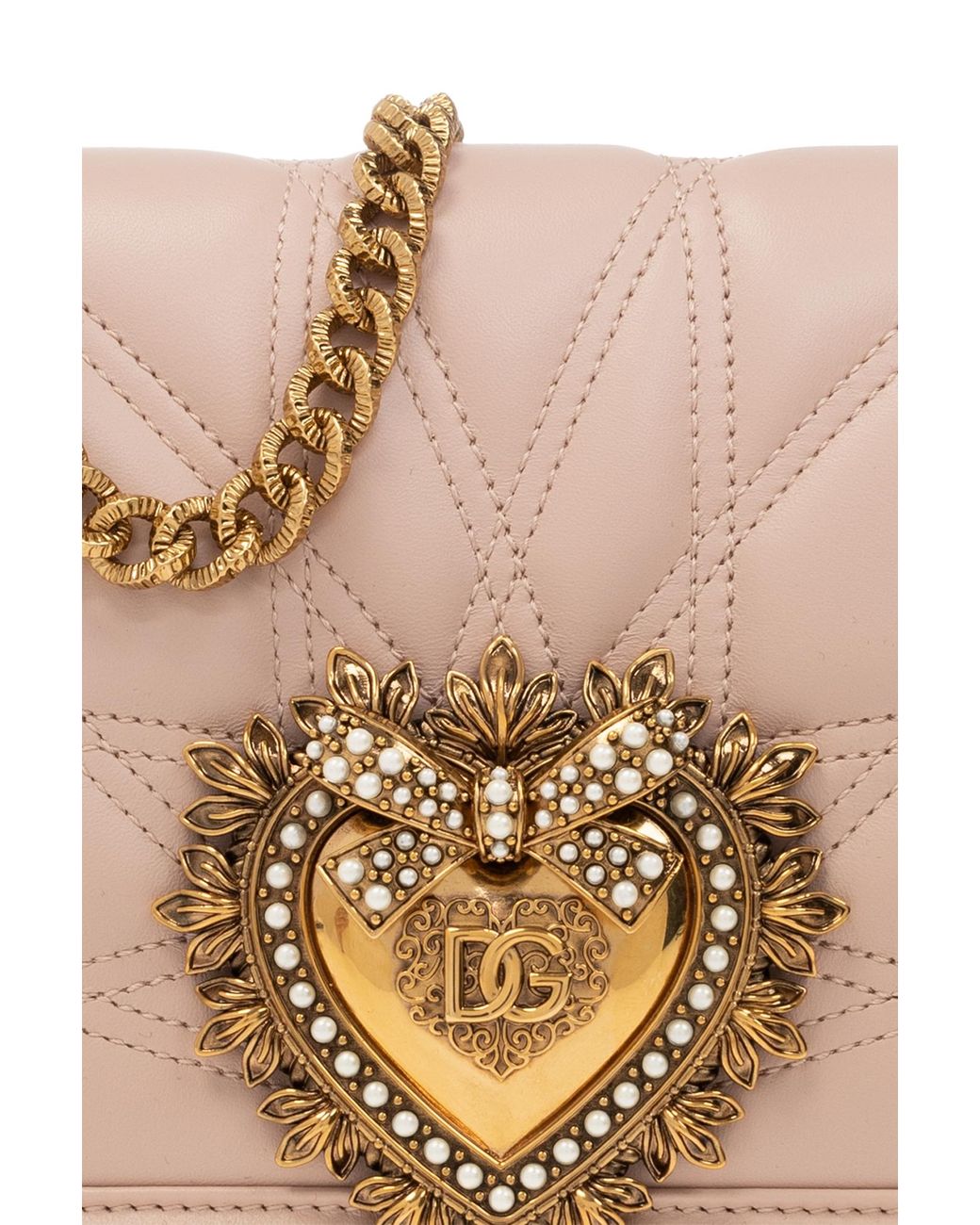Dolce & Gabbana Pink 'Devotion Medium' Shoulder Bag