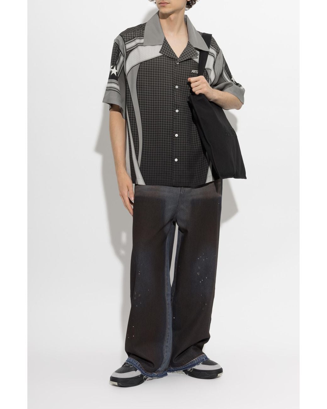 Amiri Black Jeans With 'Vintage' Effect for men