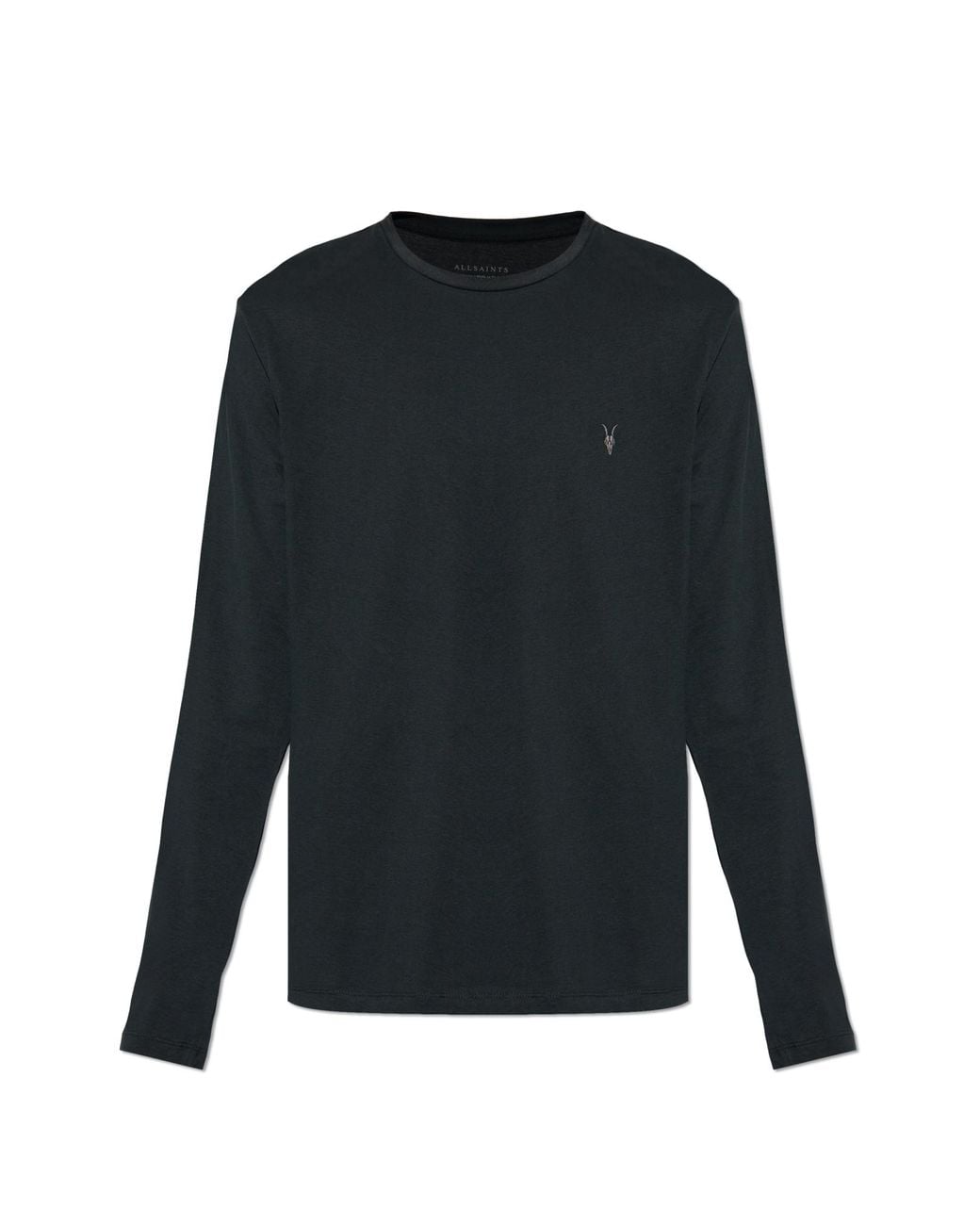 AllSaints Black Long Sleeve T-Shirt Brace for men