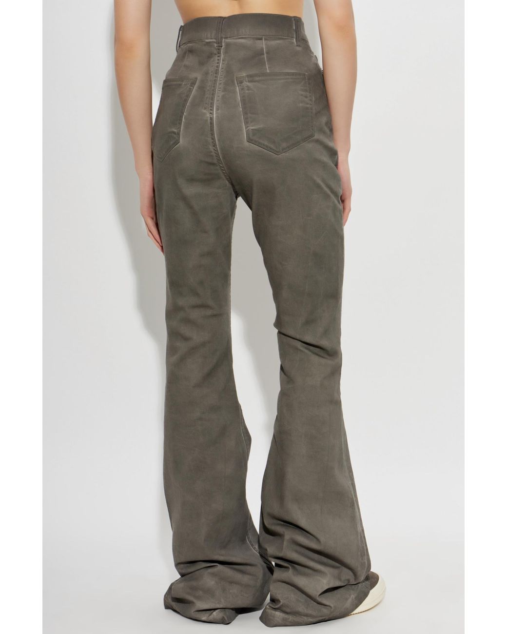 Rick Owens Gray Flared-Leg Jeans