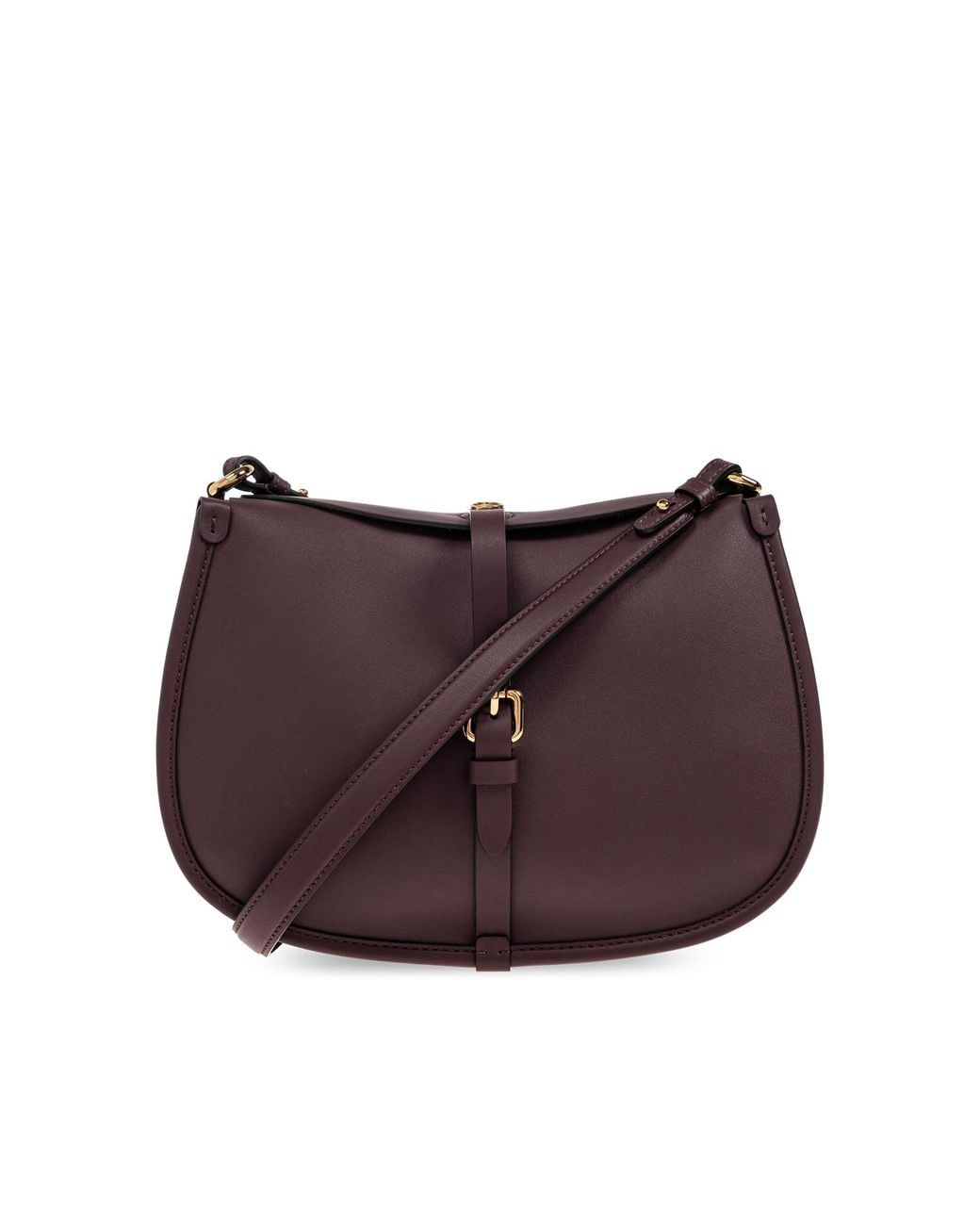 Etro Purple Leather Shoulder Bag