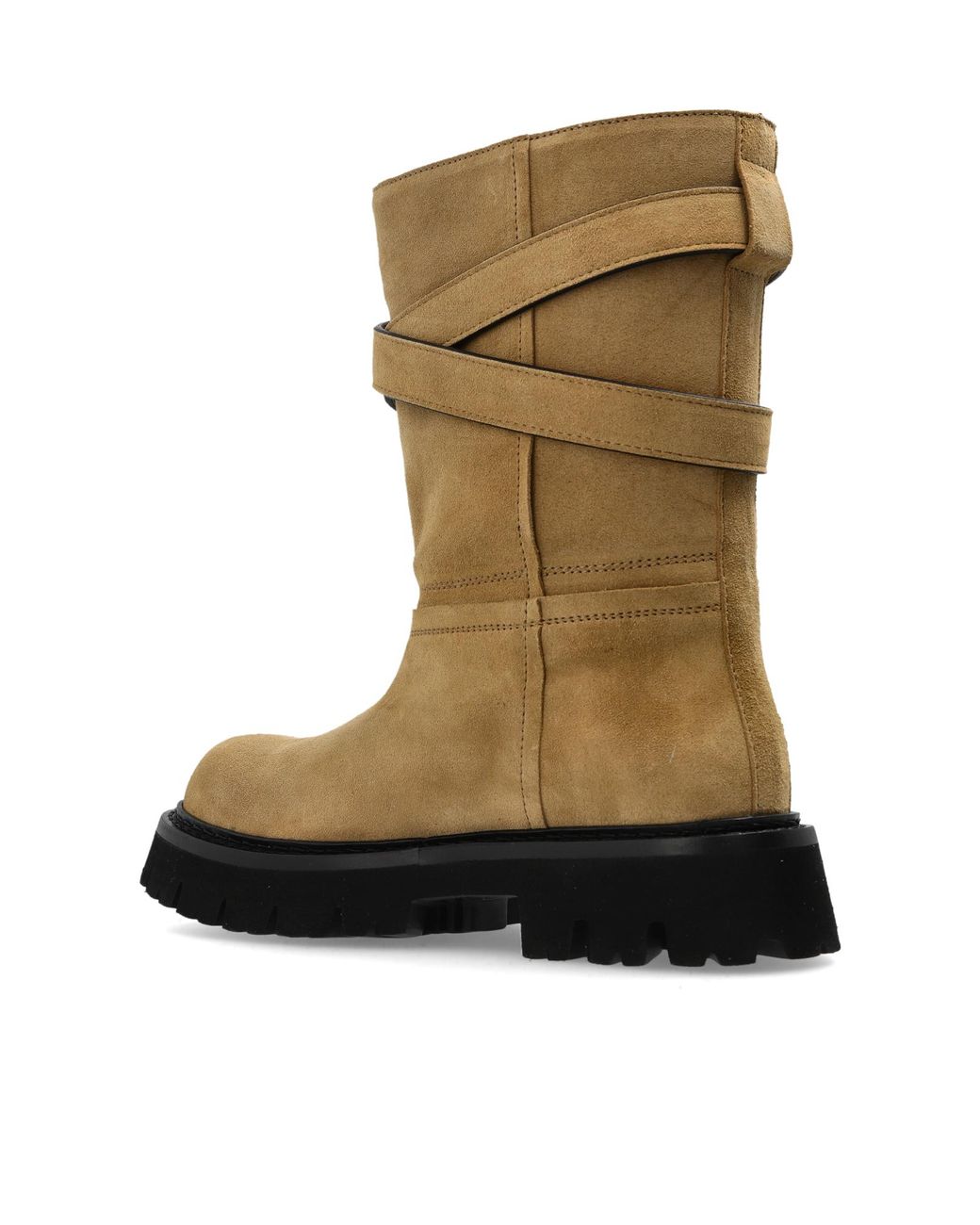 Moschino Natural Suede Ankle Boots