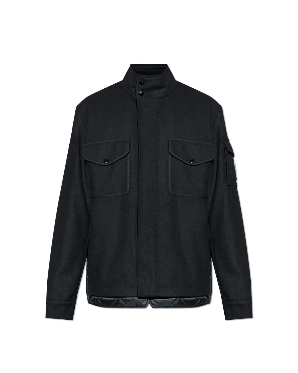 Moncler Black Down Jacket "Avoine" for men