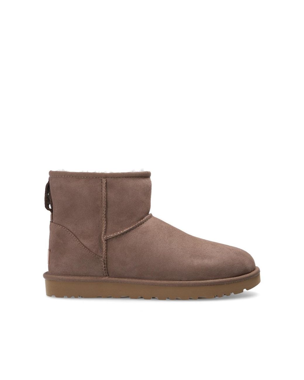 UGG 'w Classic Mini Ii' Suede Snow Boots in Black | Lyst