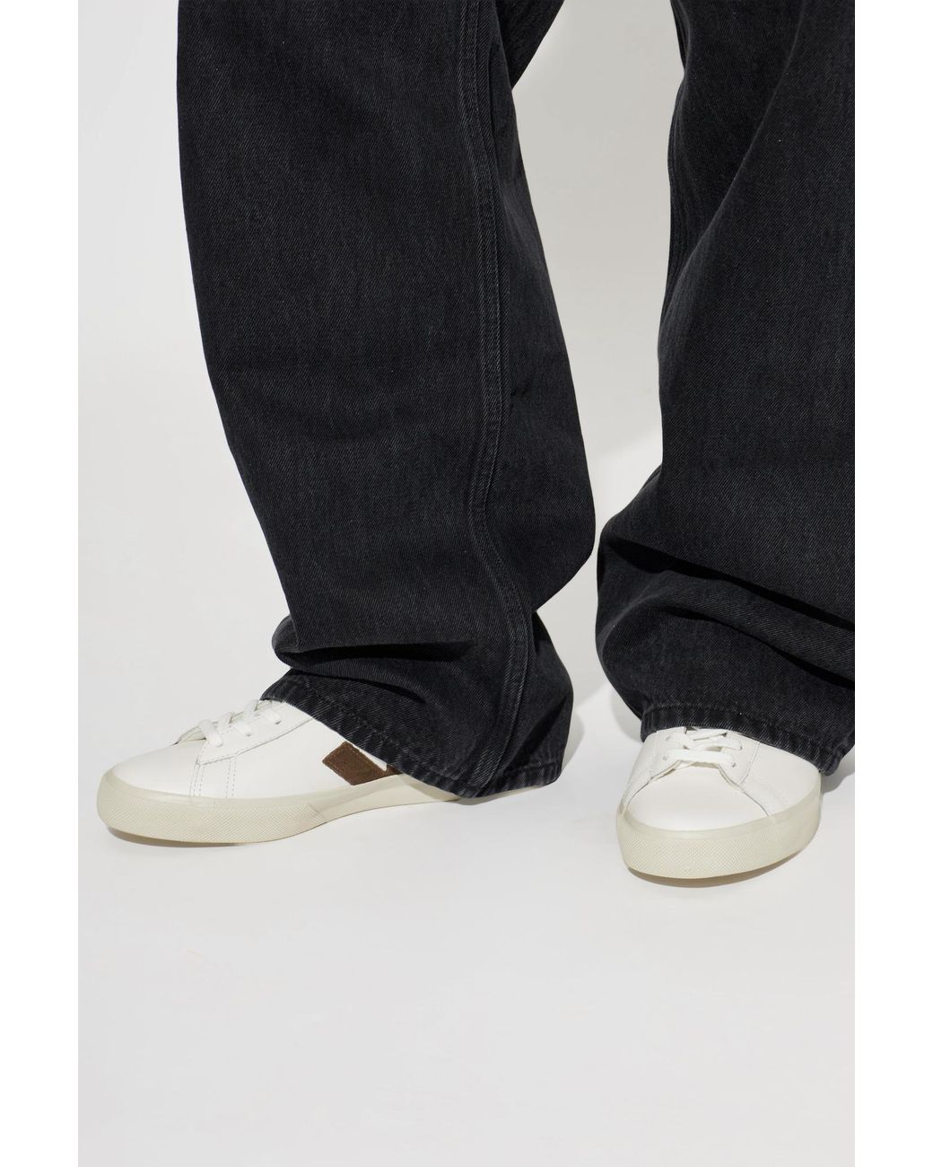 Veja White 'Campo Leather' Sports Shoes for men