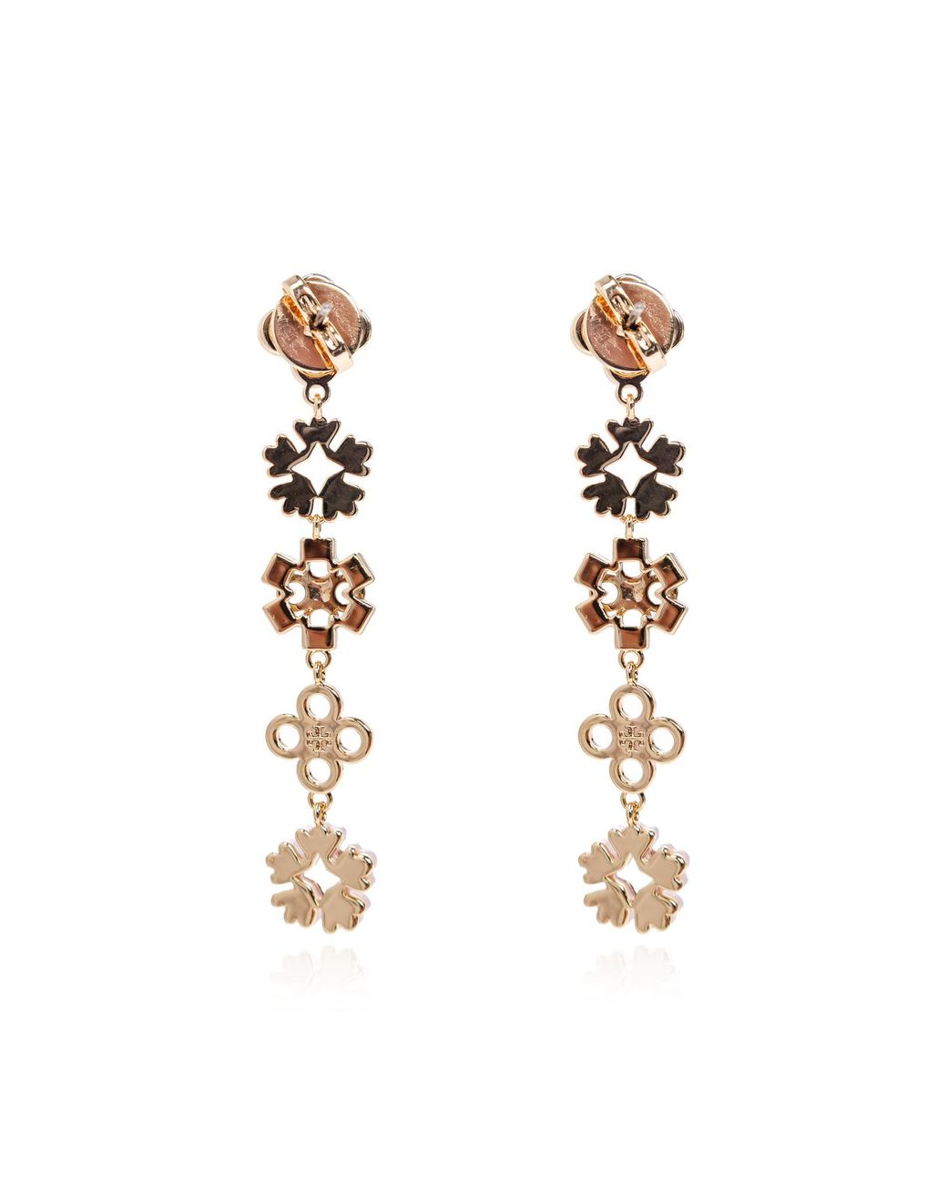 Tory Burch White Mother-Of-Pearl Earrings