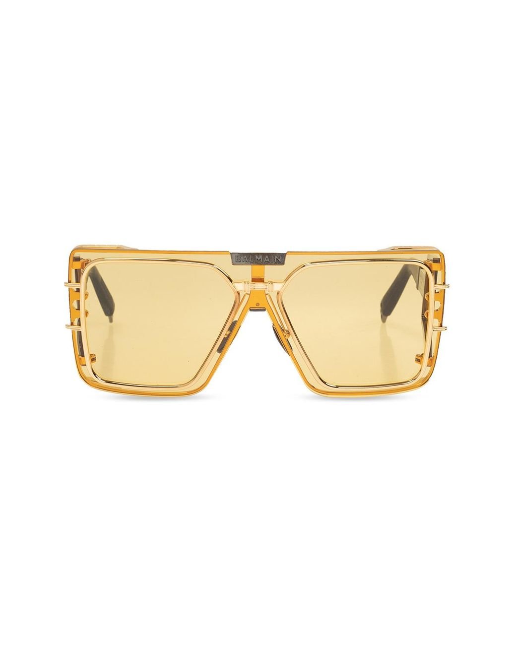 Balmain 'wonder Boy' Sunglasses in Yellow for Men Lyst