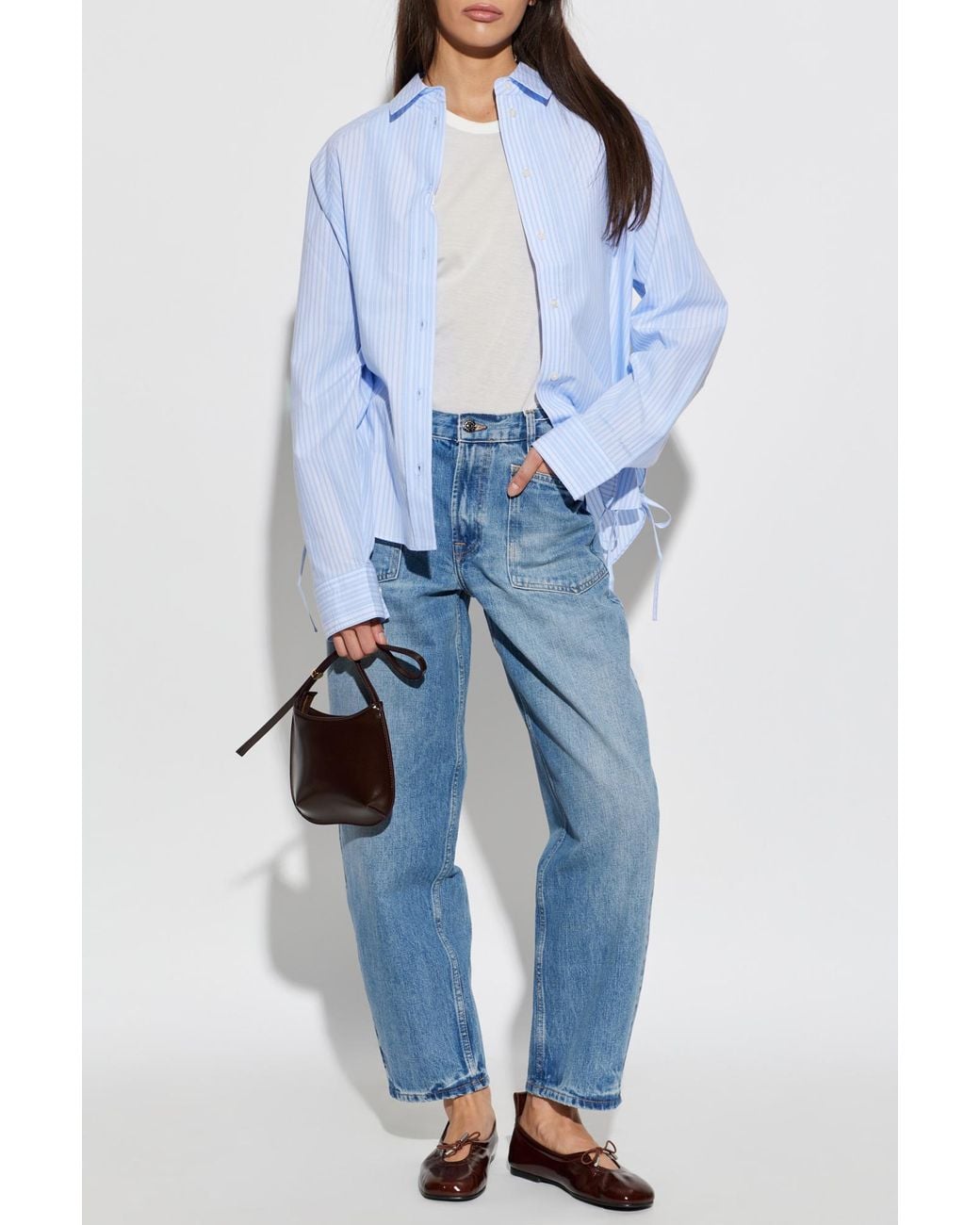 AMI White Top With Embroidered Logo