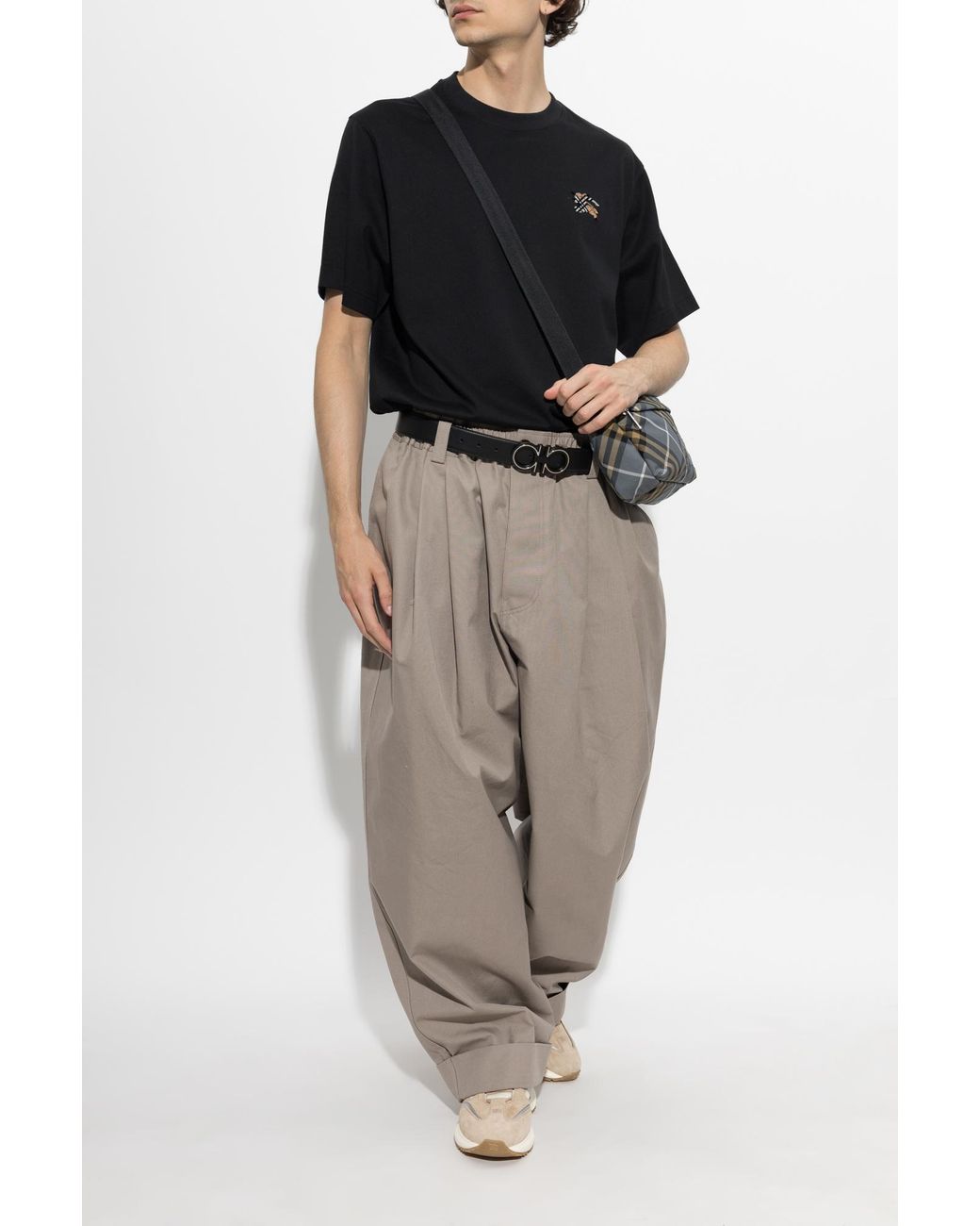 Burberry Black T-Shirt 'Seth' for men