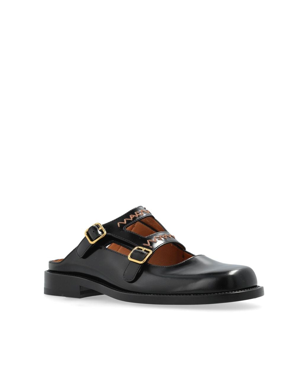 Marni Blue Leather Slides 'Bambi 3.0'