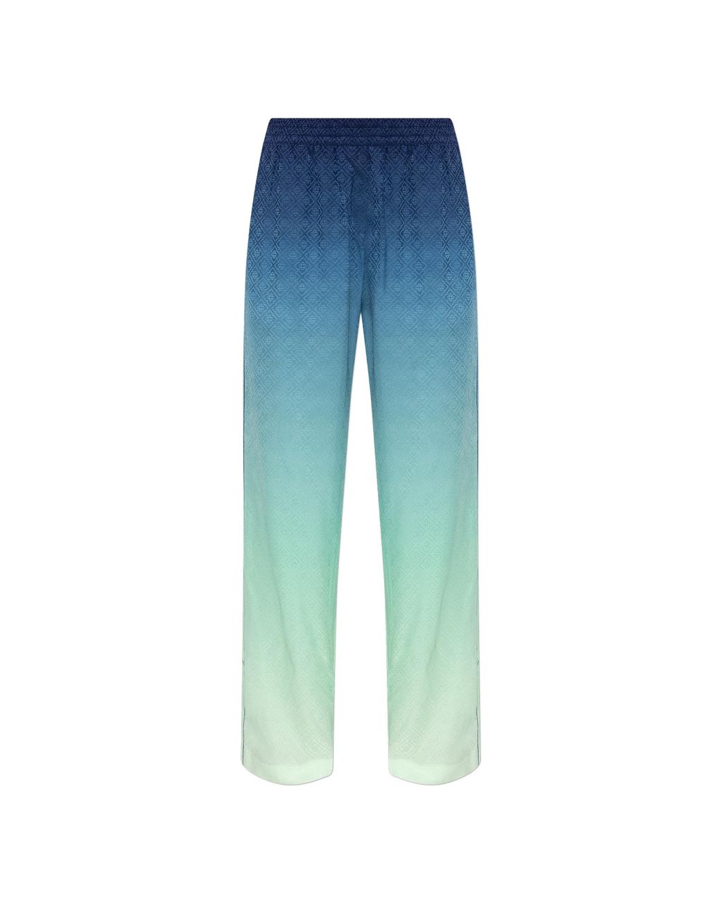 Casablanca Blue Loose-Fit Wide Leg Pants