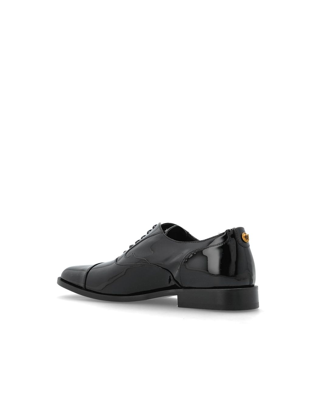 Versace Black Patent Leather Shoes for men