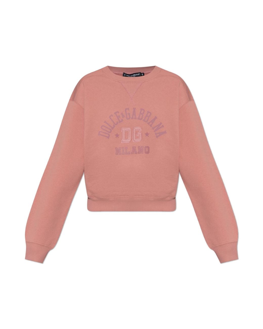 Dolce & Gabbana Pink Sweatshirt With Logo