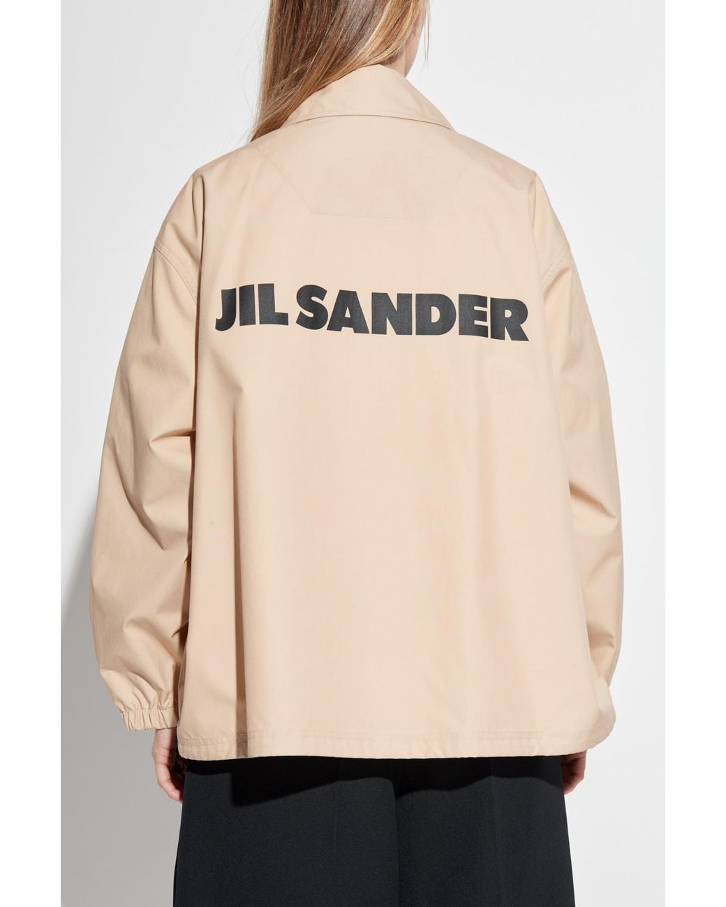Jil Sander Natural Loose-Fitting Cotton Jacket