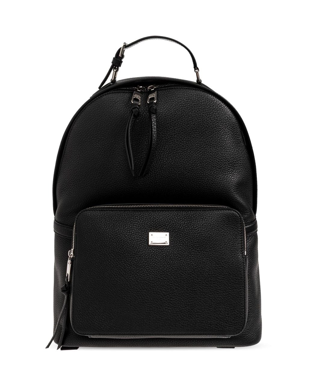 Dolce & Gabbana Black Leather Backpack 'Vittoria' for men