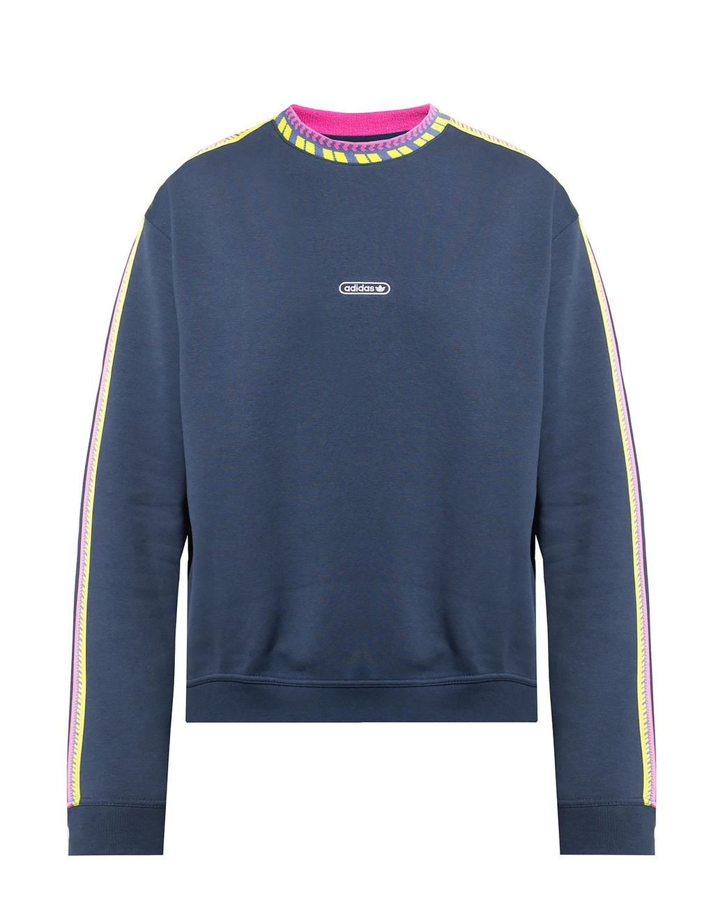 adidas Originals Cotton Sweatshirt With Logo in Navy Blue (Blue) for
