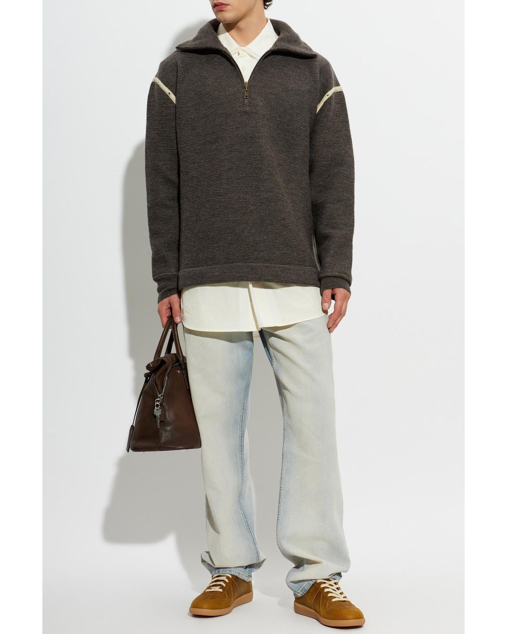 Maison Margiela Black Wool Sweater for men