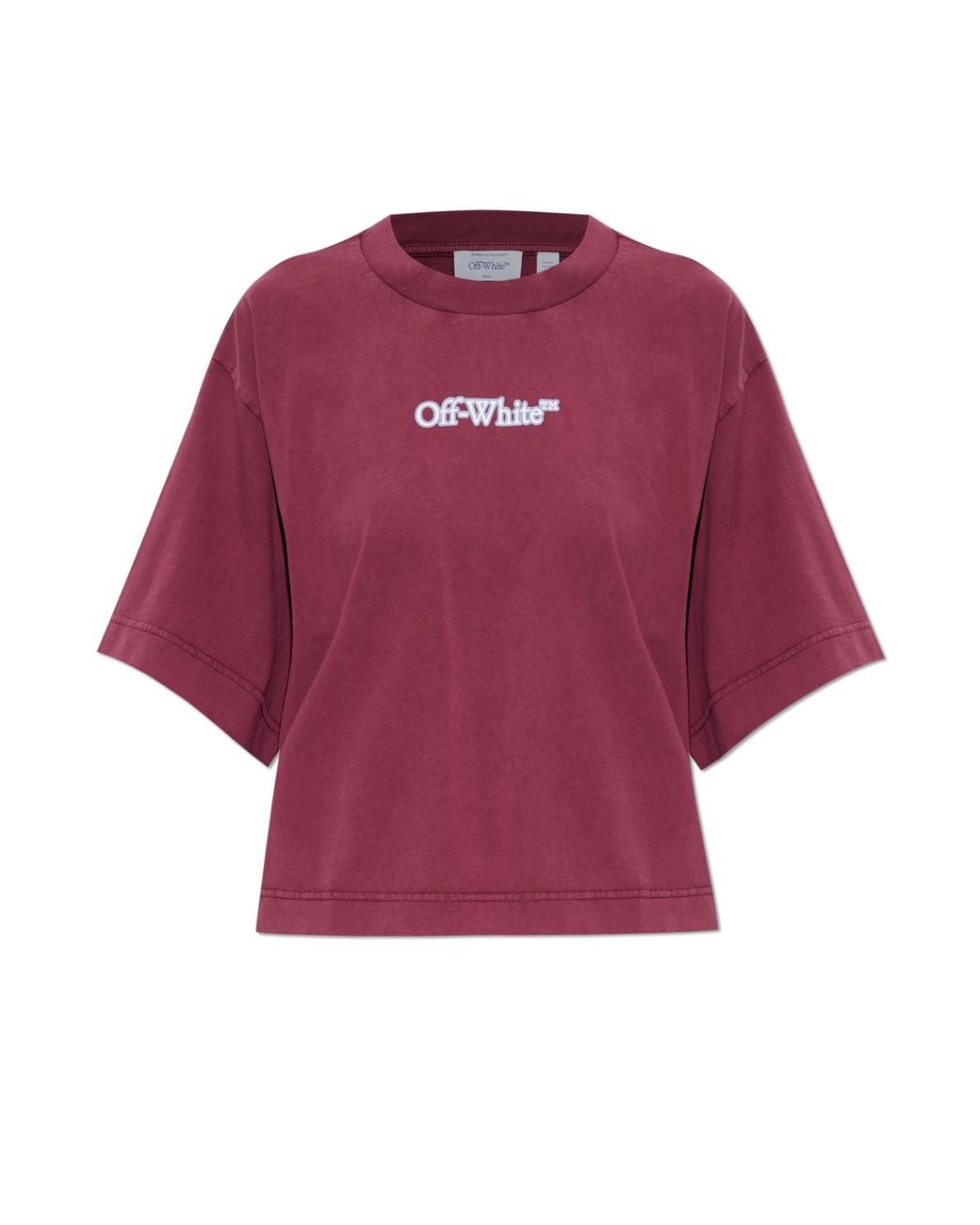 Off-White c/o Virgil Abloh Red T-Shirt With Logo
