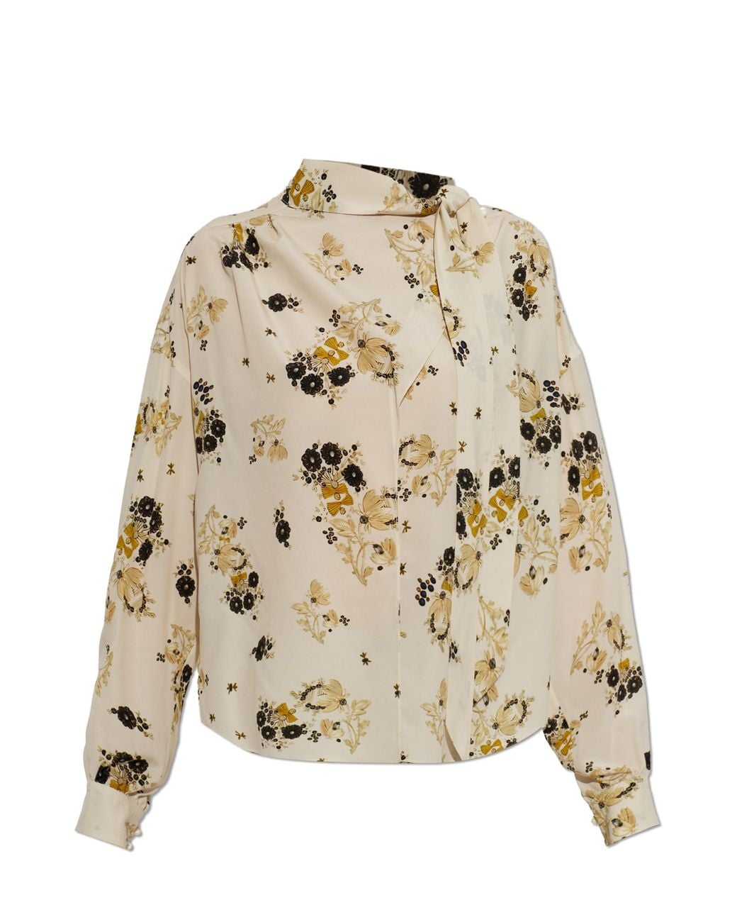 Isabel Marant Natural Silk Top "Fedry"