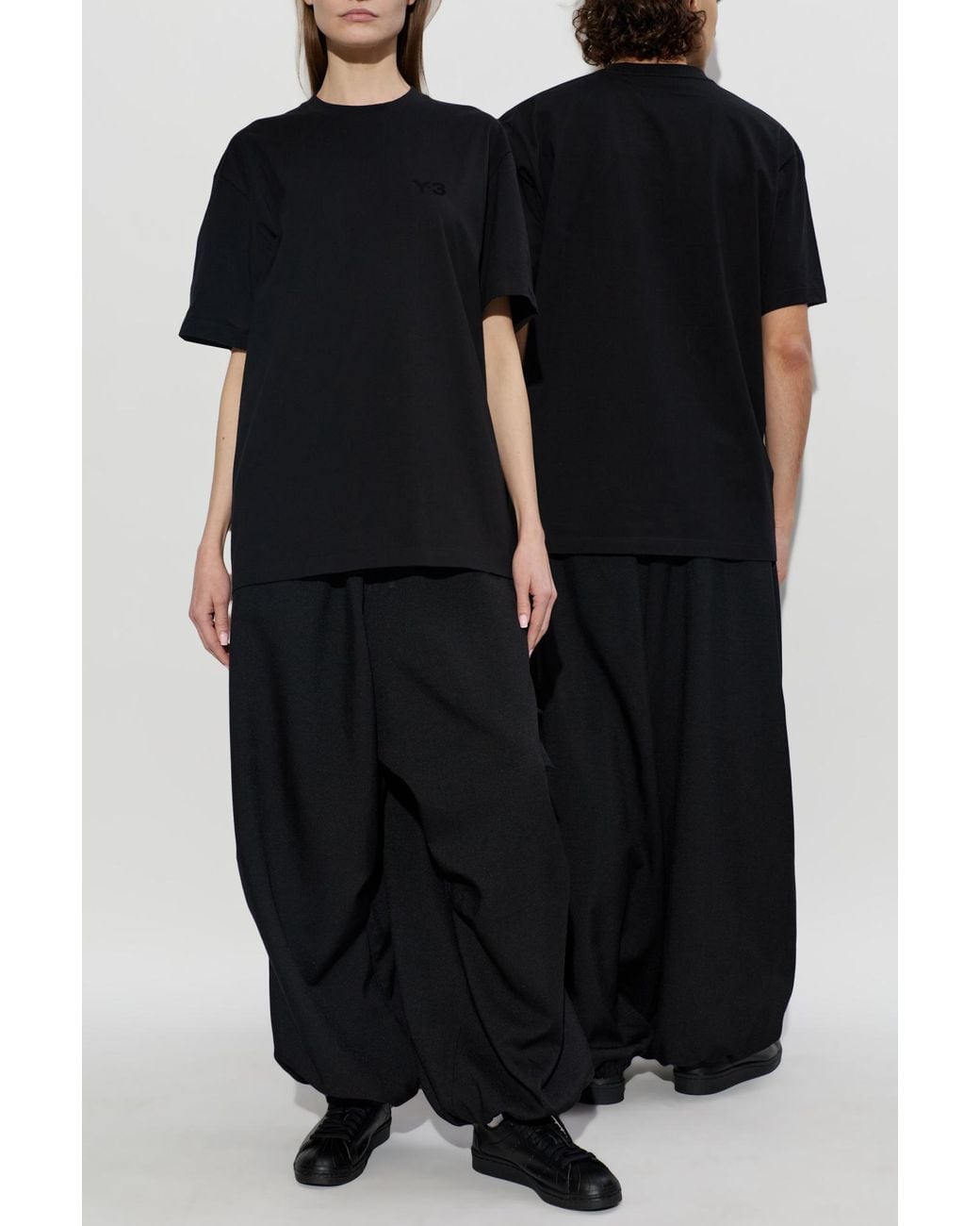 Y-3 Black T-Shirt With Logo