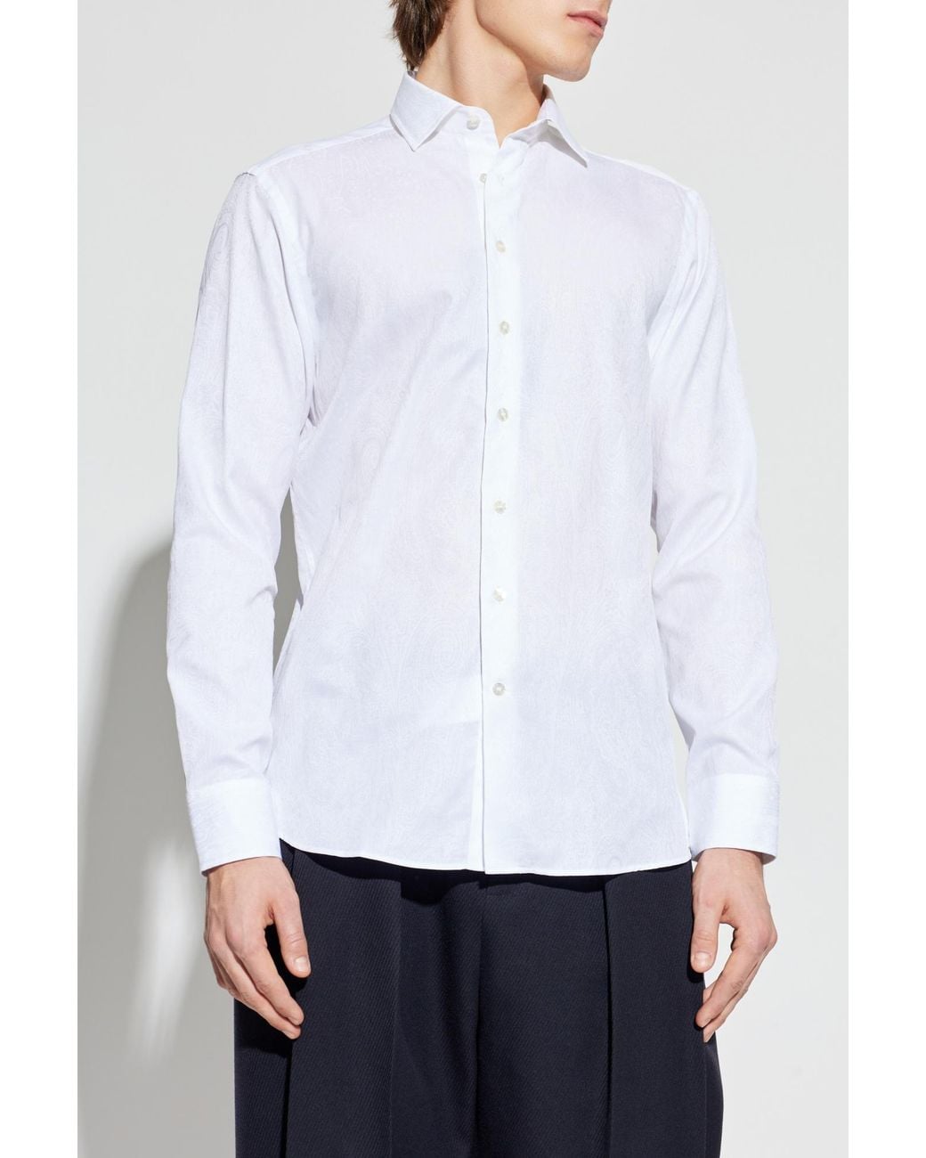 Etro White Shirt With Pattern for men