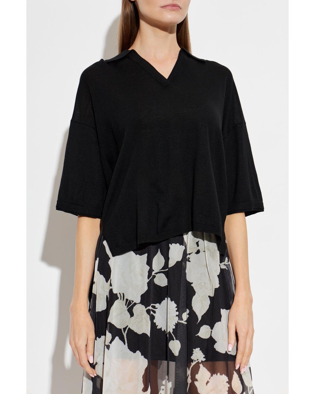 AllSaints Black Top 'Bern'