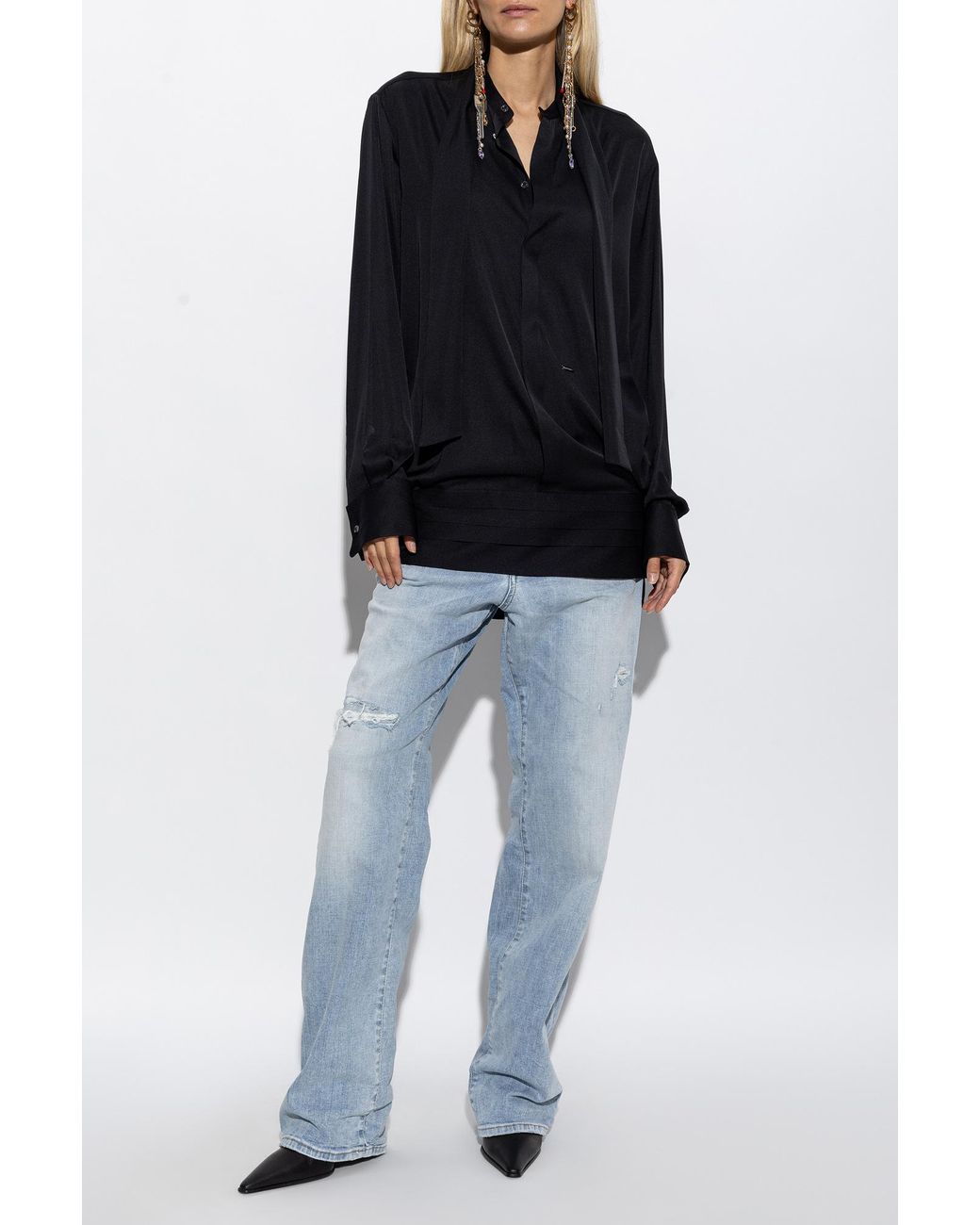 DSquared² Black Silk Shirt