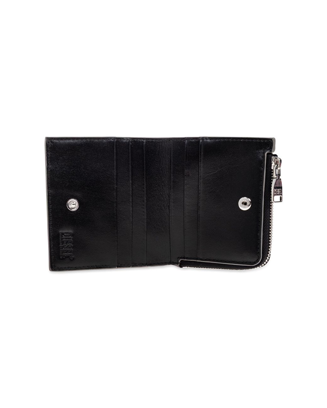 DIESEL Gray '1Dr Bi Fold Zip L' Wallet