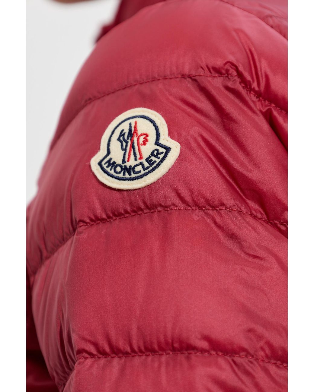 Moncler Red 'Lans' Down Jacket