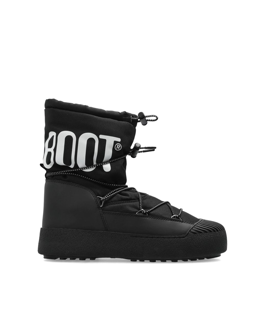 Moon Boot Black Snow Boots Mb Mtrack Polar Nylon for men