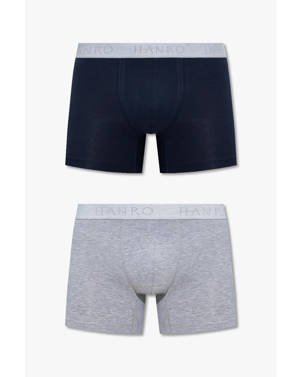 Hanro Blue Two-Pack Boxer Briefs for men
