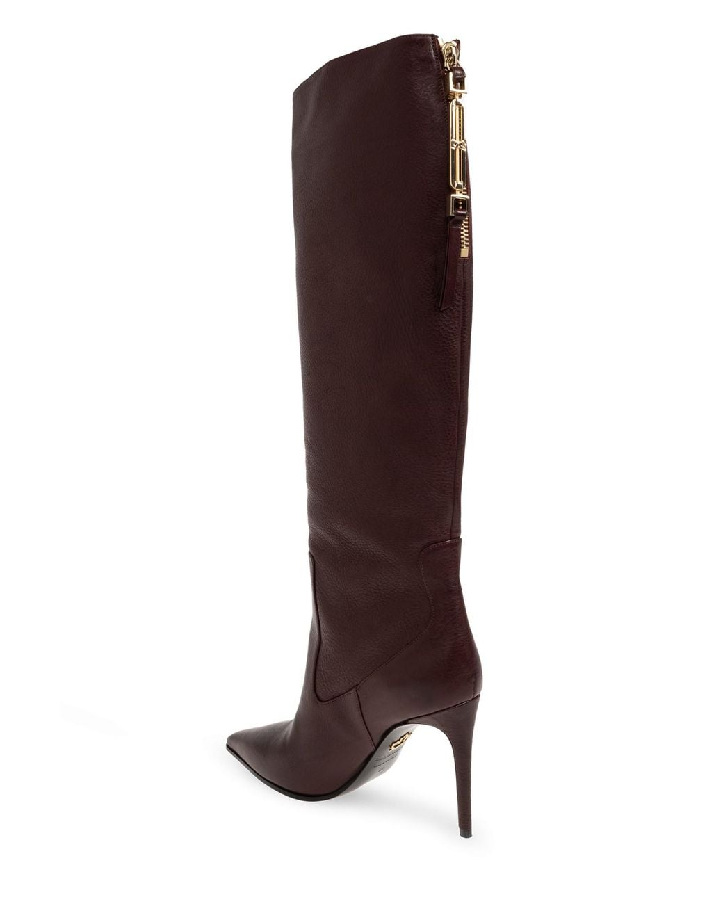 DSquared² Brown Leather Heeled Boots