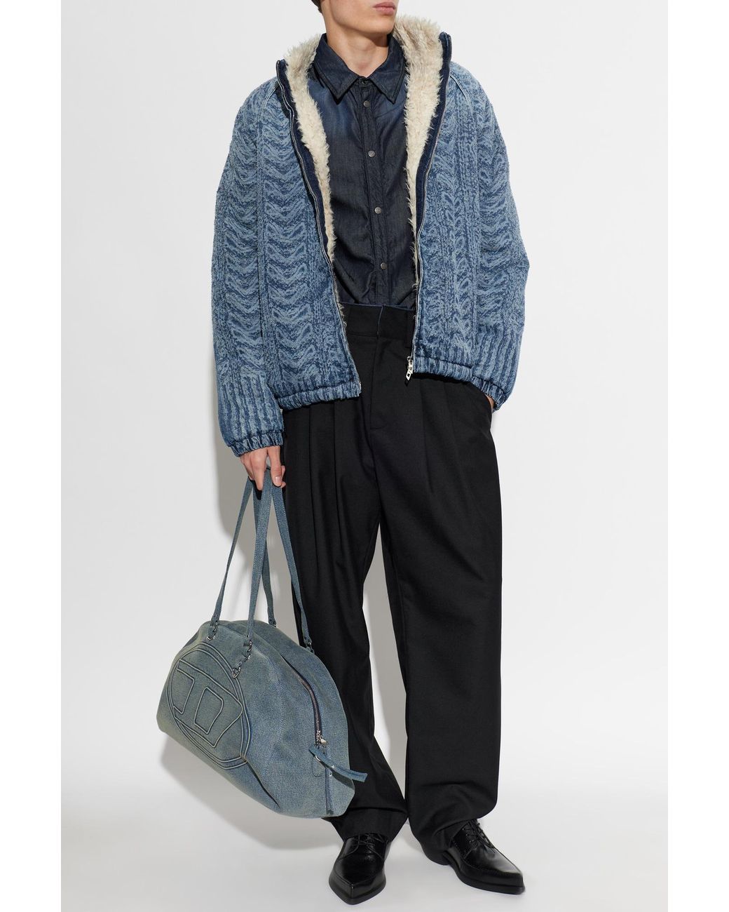 DIESEL Blue Insulated Jacket 'D-Kraps-S' for men