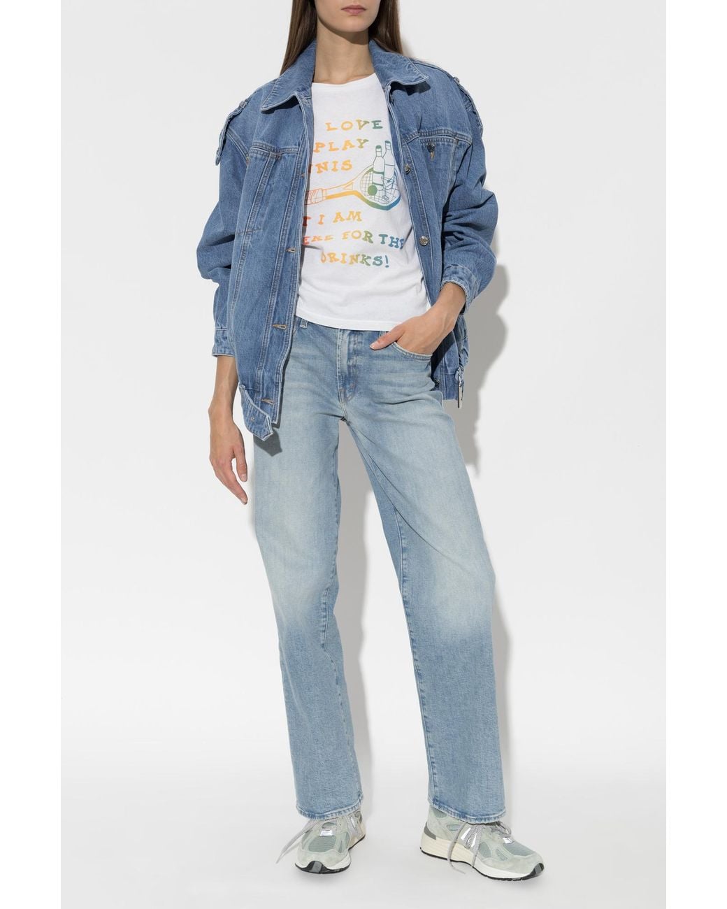 Mother White T-Shirt 'Boxy Goodie Goodie'