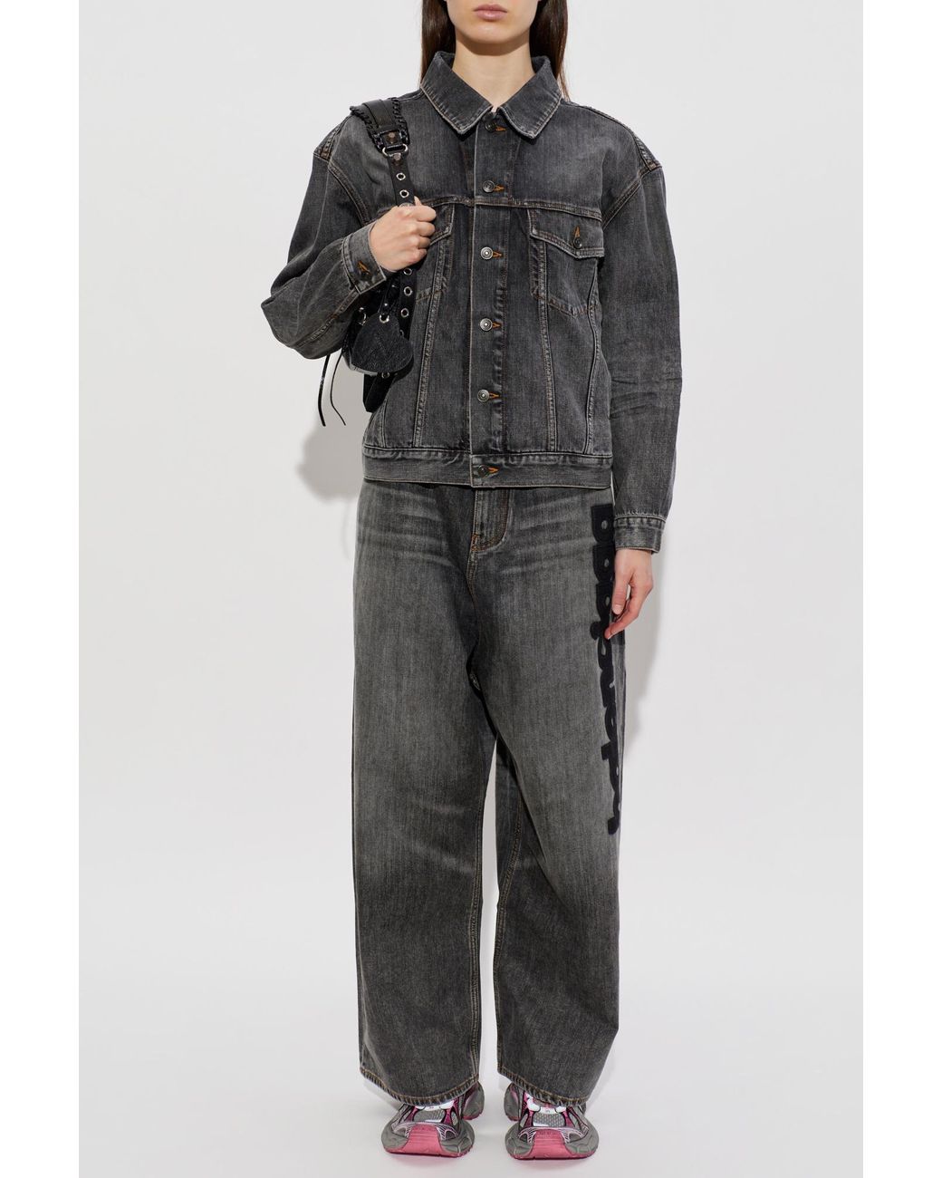 Balenciaga Black Wide-Leg Jeans