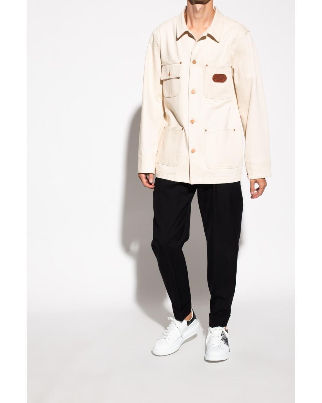 McQueen Black 'Larry' Sneakers for men