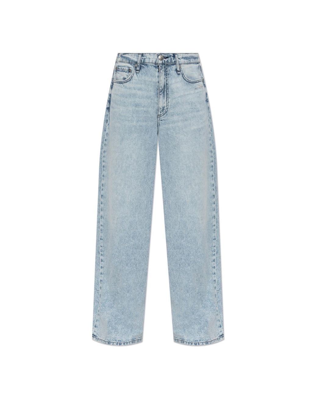 Rag & Bone Blue Wide-Leg Jeans Featherweight Sofie