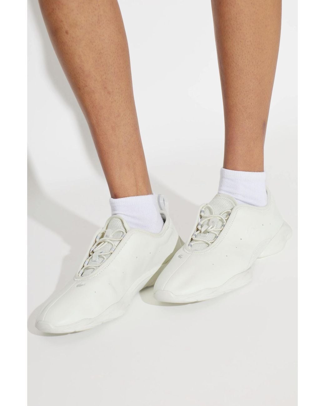 Lacoste White 'Tennis Ballerina 2261' Sports Shoes