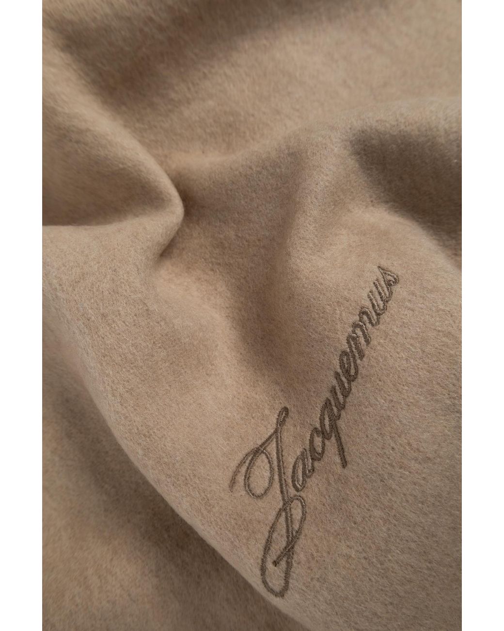 Jacquemus Natural Scarf With Logo