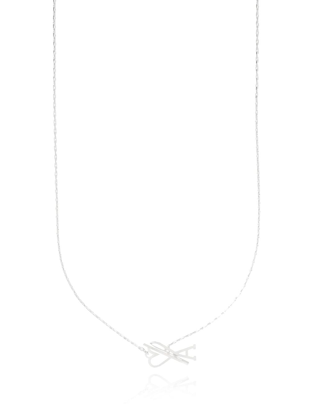 AMI Black Logo Necklace