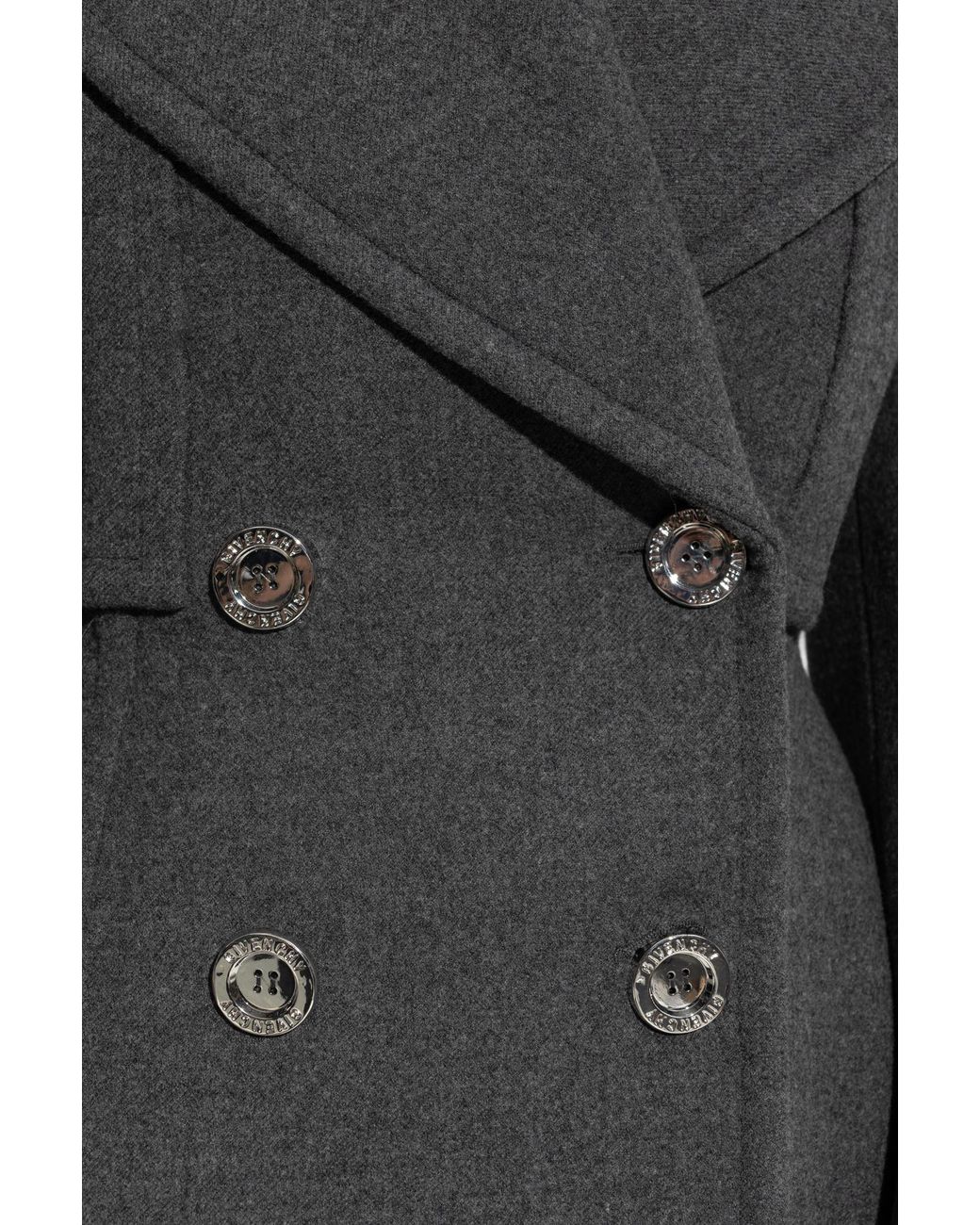 Givenchy Black Short Double-Breasted Coat