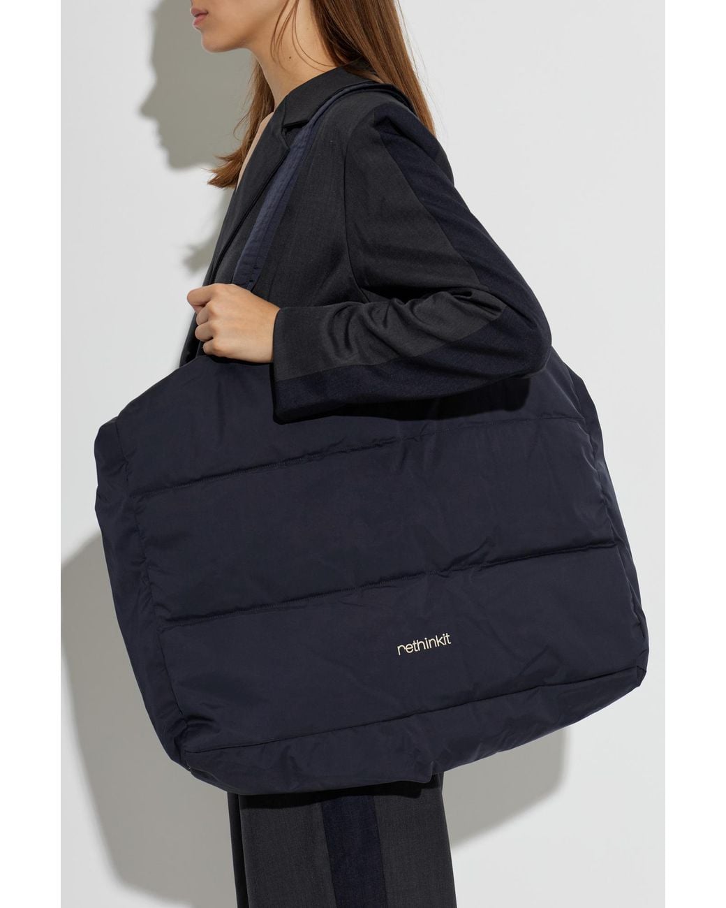Rethinkit Studios Blue 'Shopper' Bag With Embroidered Logo