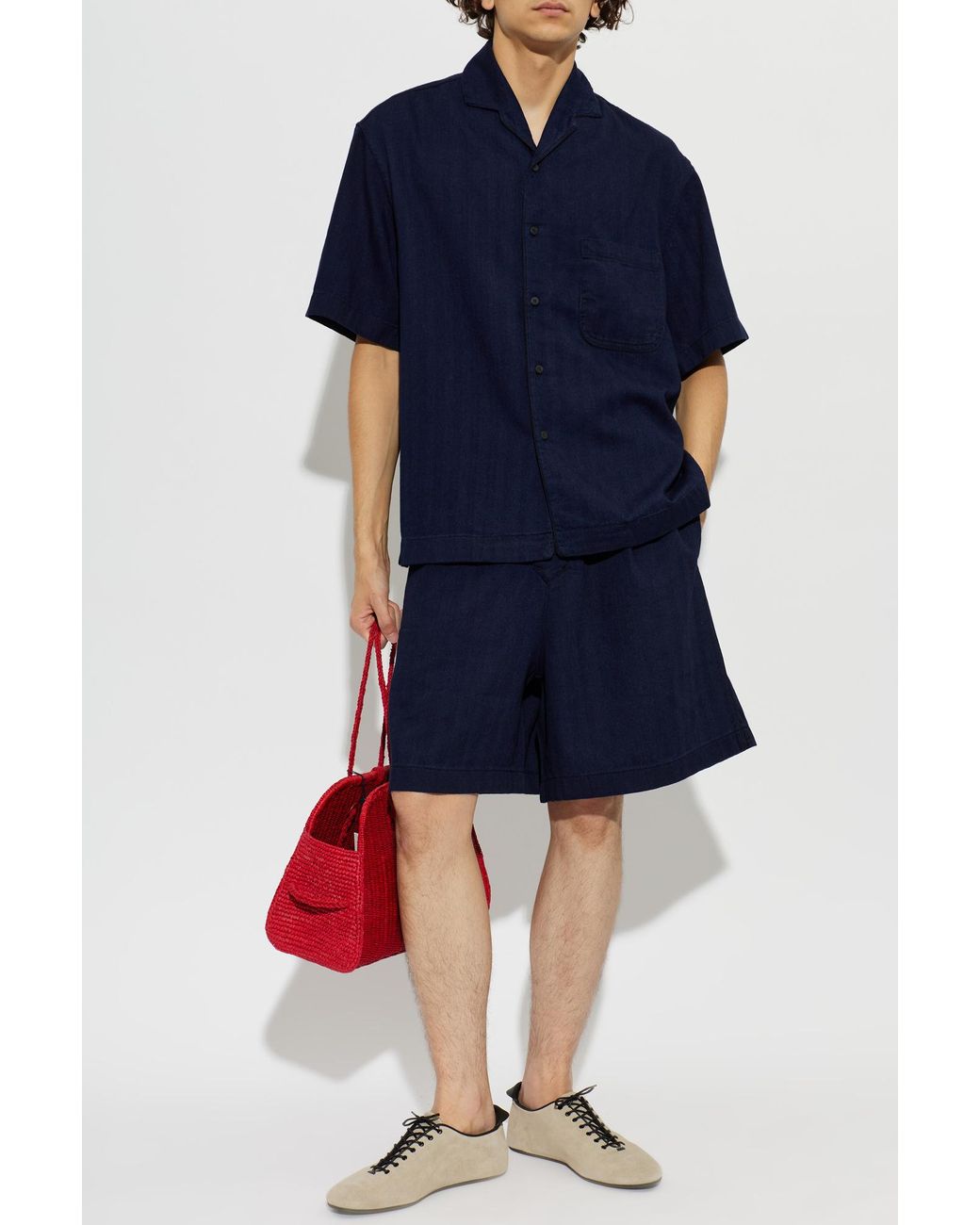 Jacquemus Blue Cotton Shirt 'Chemise' for men