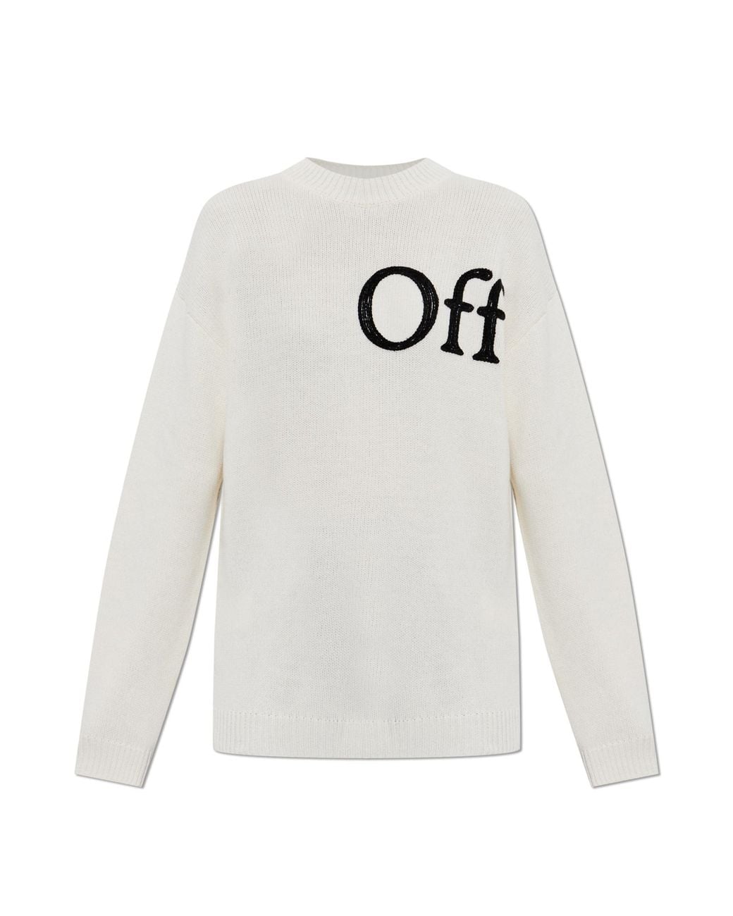 Off-White c/o Virgil Abloh White Wool Sweater With Logo