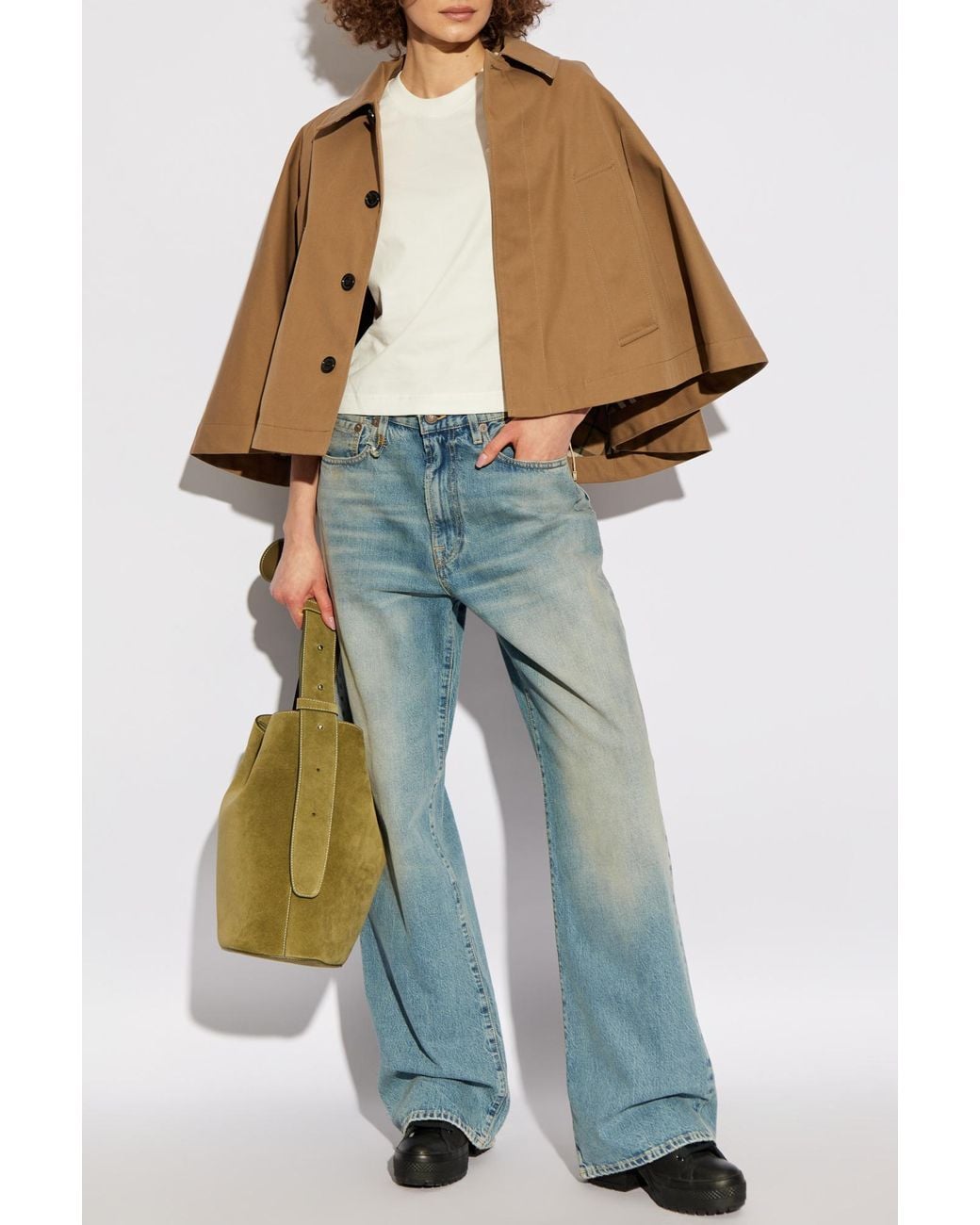 Burberry Blue T-Shirt With Side Drawstring