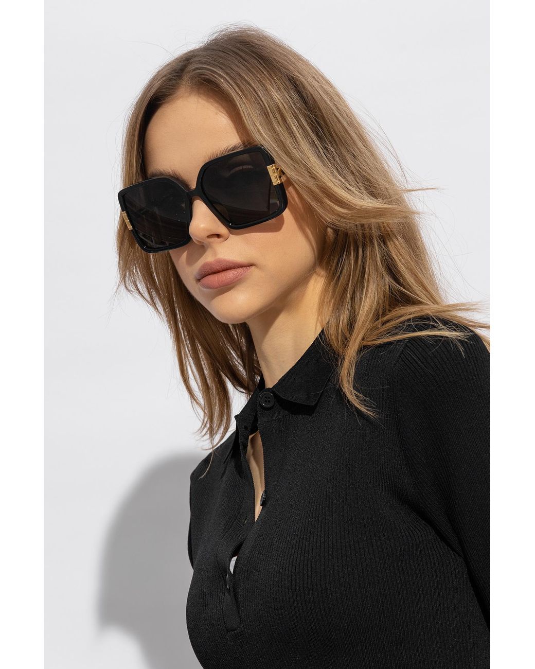 Tory Burch Gray 'Eleanor' Sunglasses