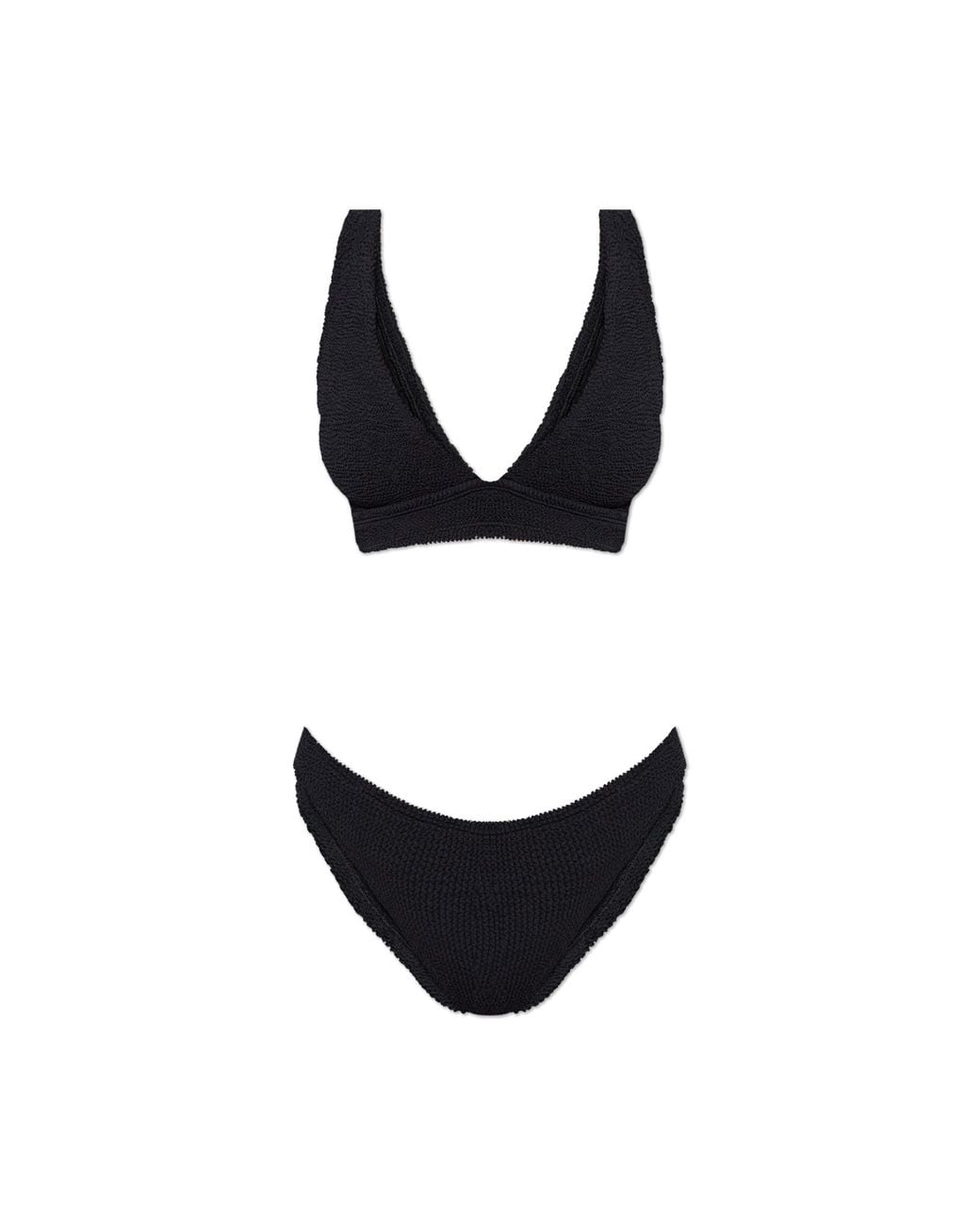 Hunza G Black Two-Piece Swimsuit "Clara"