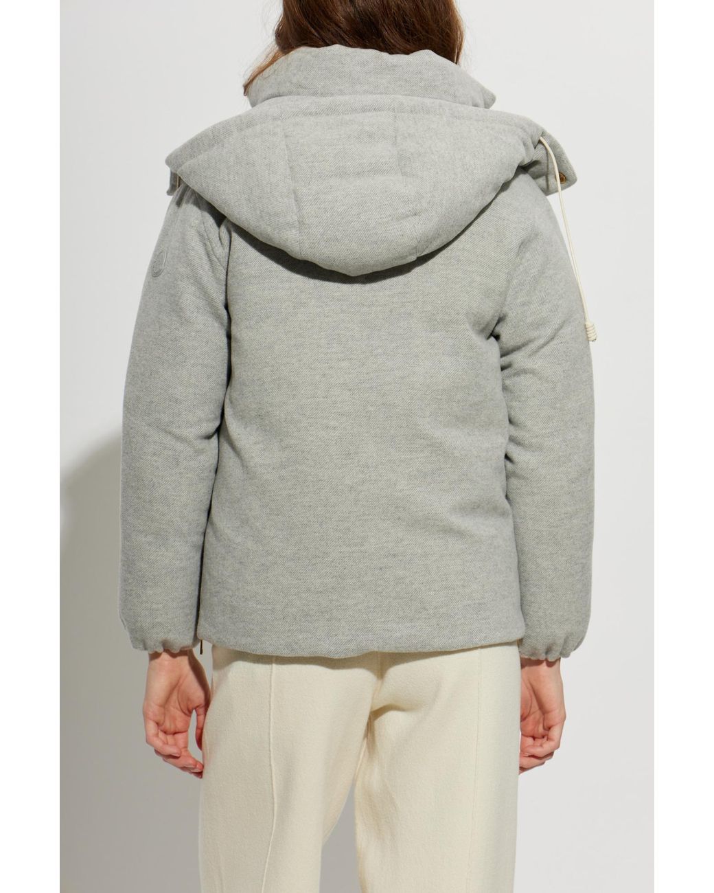 Moncler Natural 'Vivante' Wool Down Jacket