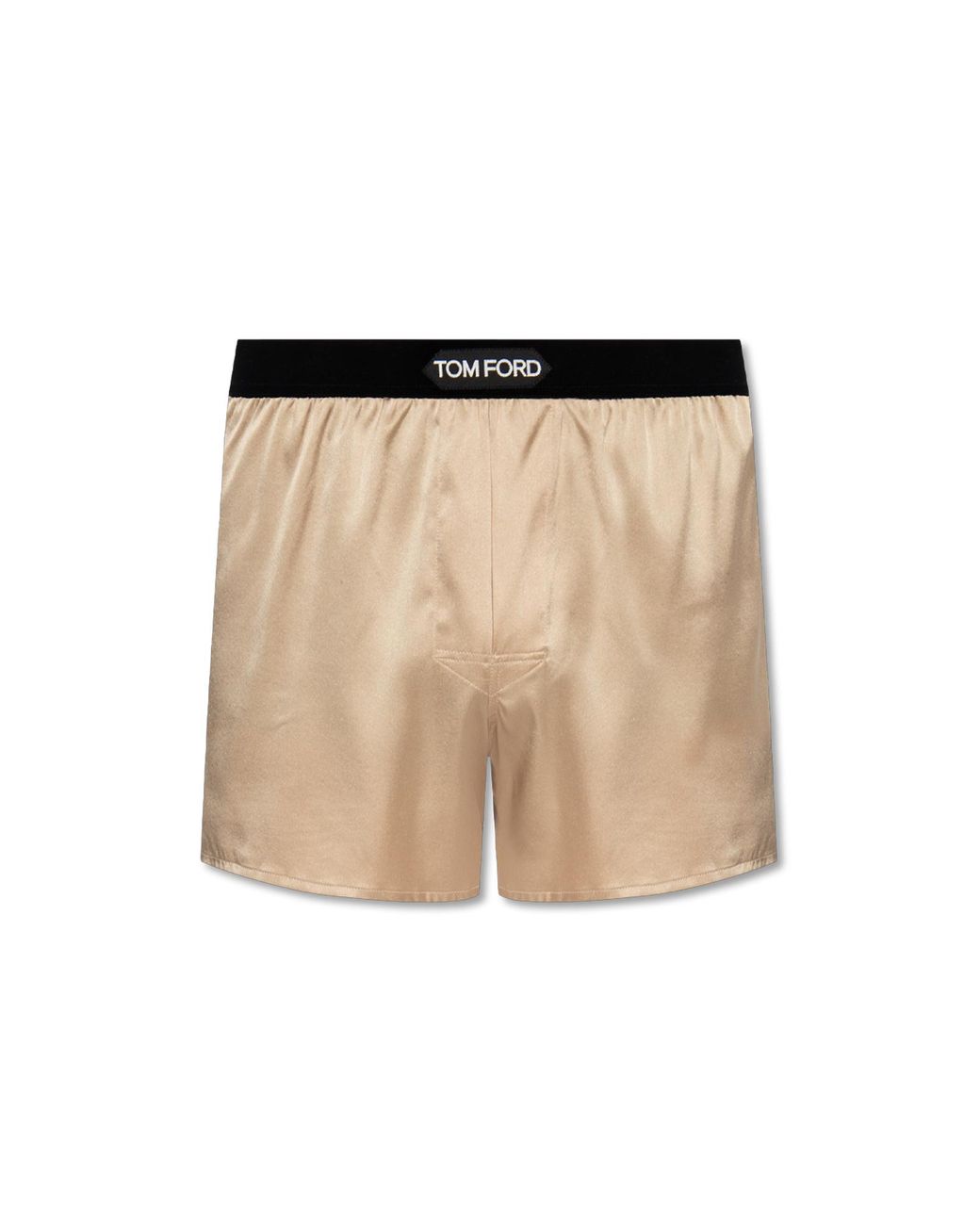 Tom Ford Natural Silk Boxers With Logo for men